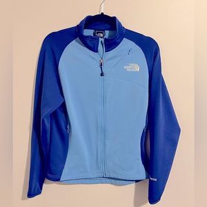 The North Face Light Blue and Royal Blue Full-Zip Jacket